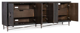 Melange - Keenan 5-Door Credenza - Dark Brown