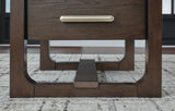 Breckington - Square End Table - Dark Brown