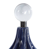 Klara - Geometric Bottles, Set Of 2 - Blue