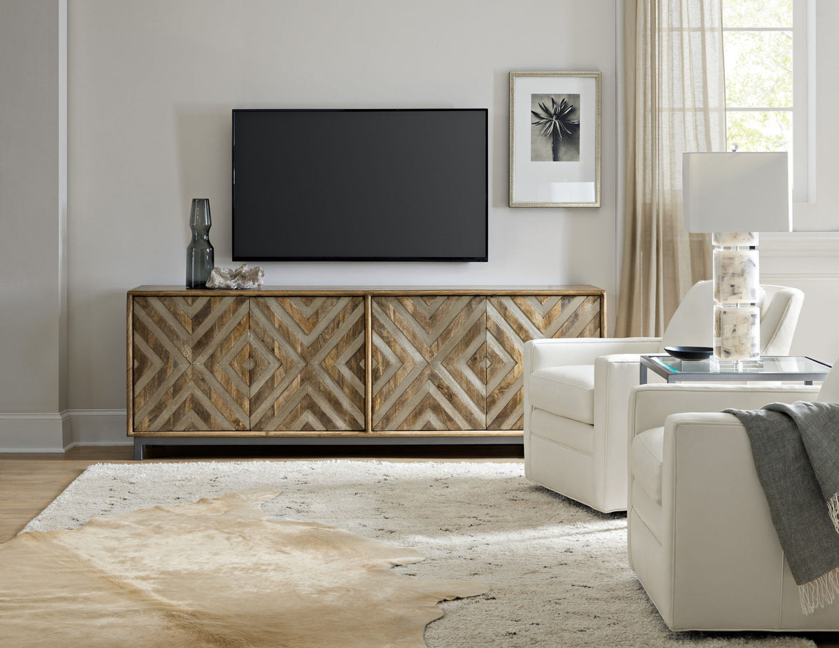 Commerce And Market - 4-Door Entertainment Console