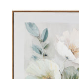 Floral Harmony II Framed Canvas - Green