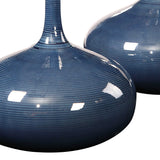 Zayan - Vases, Set Of 2 - Blue