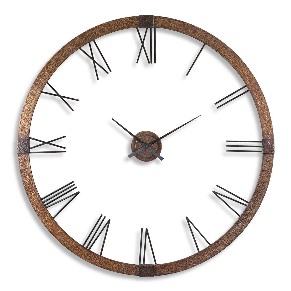 Amarion - 60" Copper Wall Clock - Light Brown