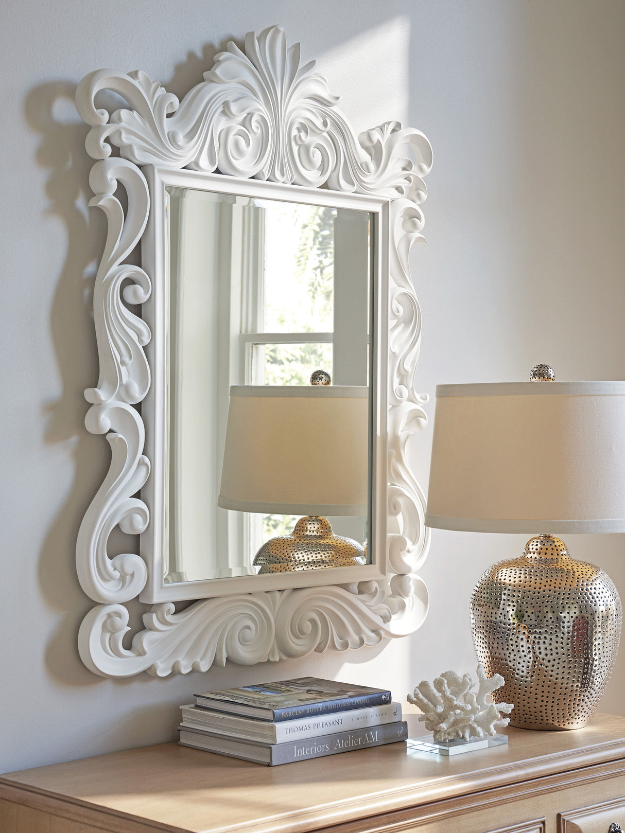 Villa Blanca - Aries Mirror - White
