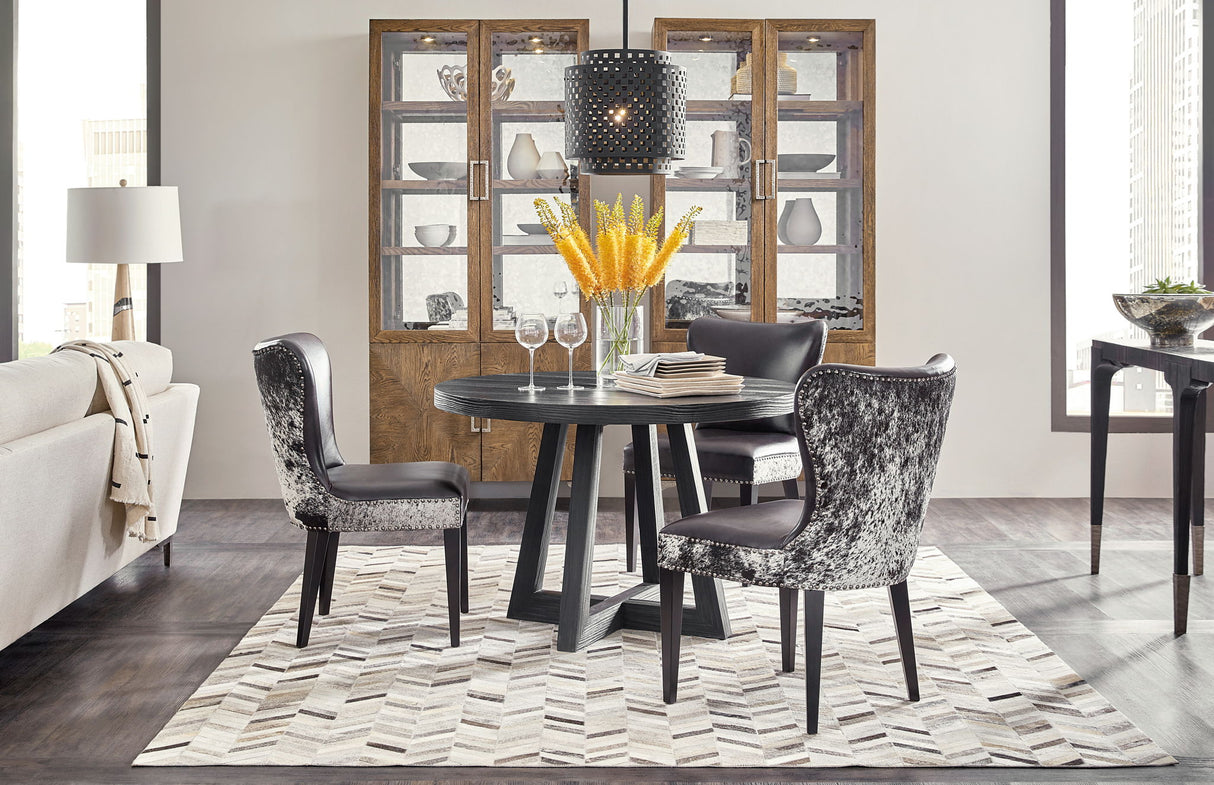 Chapman - Shou Sugi Ban Petite Round Dining Table