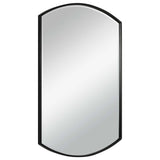 Shield - Shaped Iron Mirror - Black
