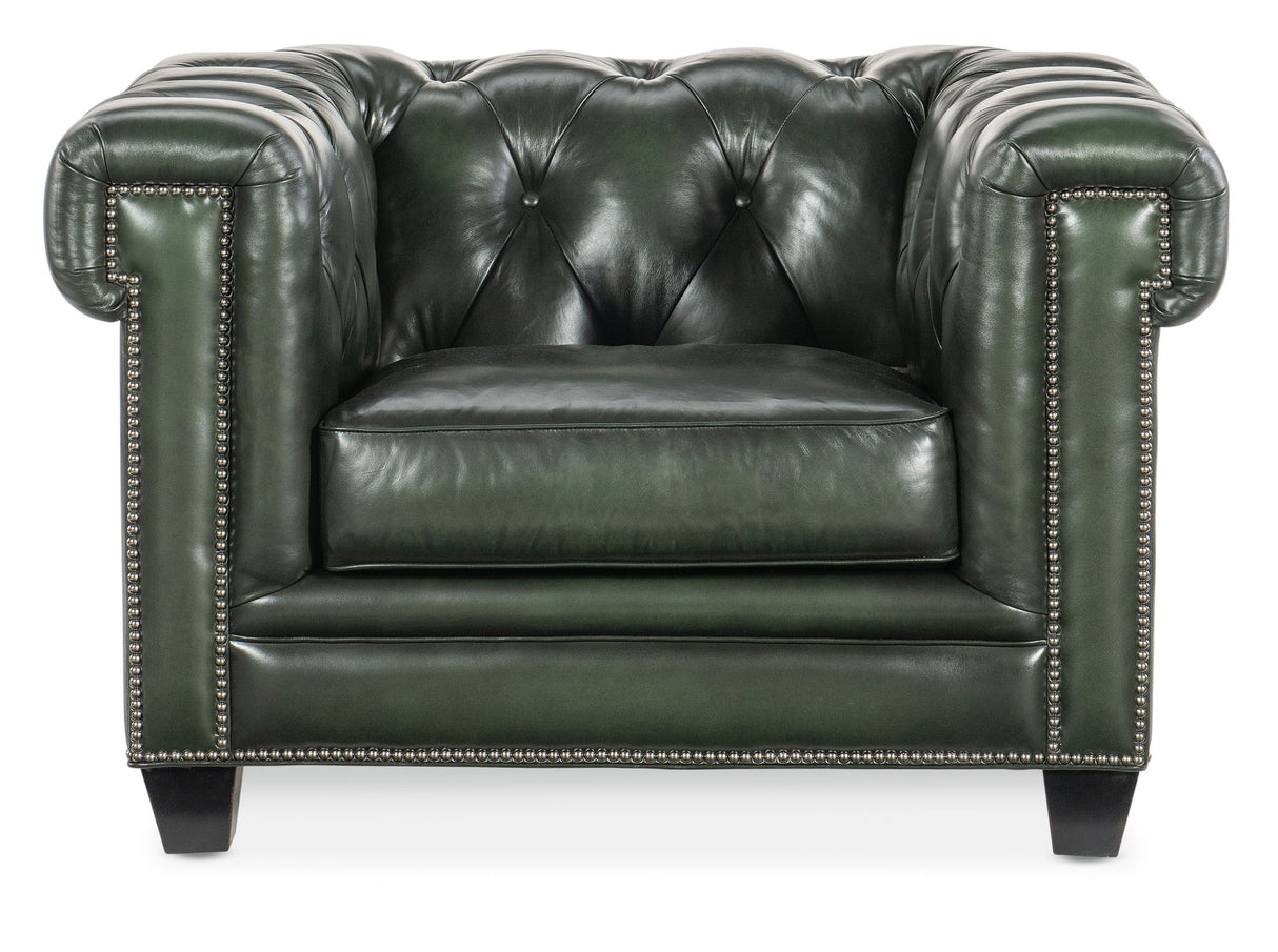 SS - Charleston Tufted Chair - Dark Green