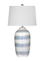 Harper - Table Lamp - White / Blue