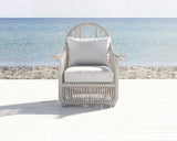 Dana - Rope Wing Chair, With Self Welt - Linen Canvas