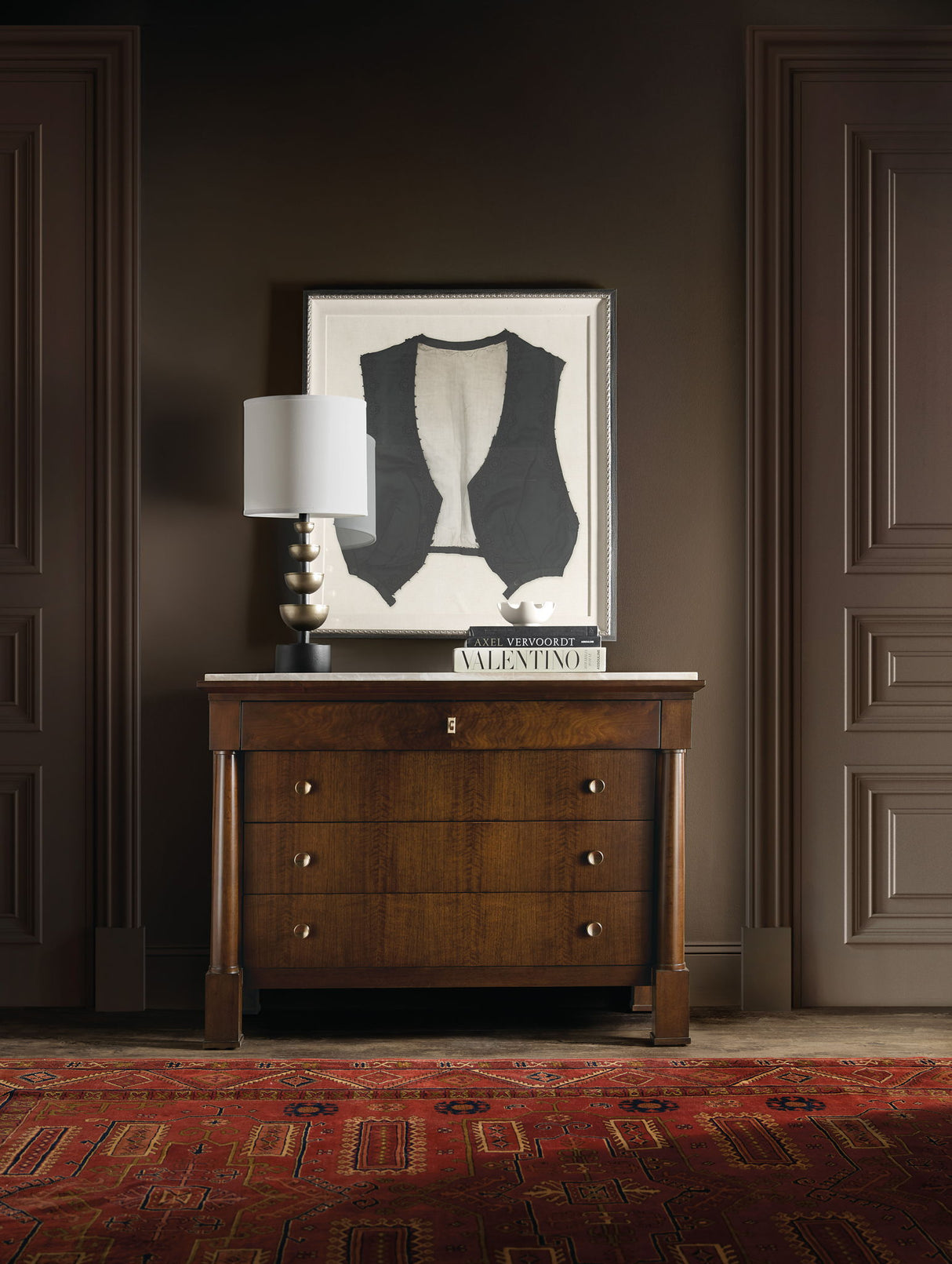 Archives - Four-Drawer Chest - Dark Brown