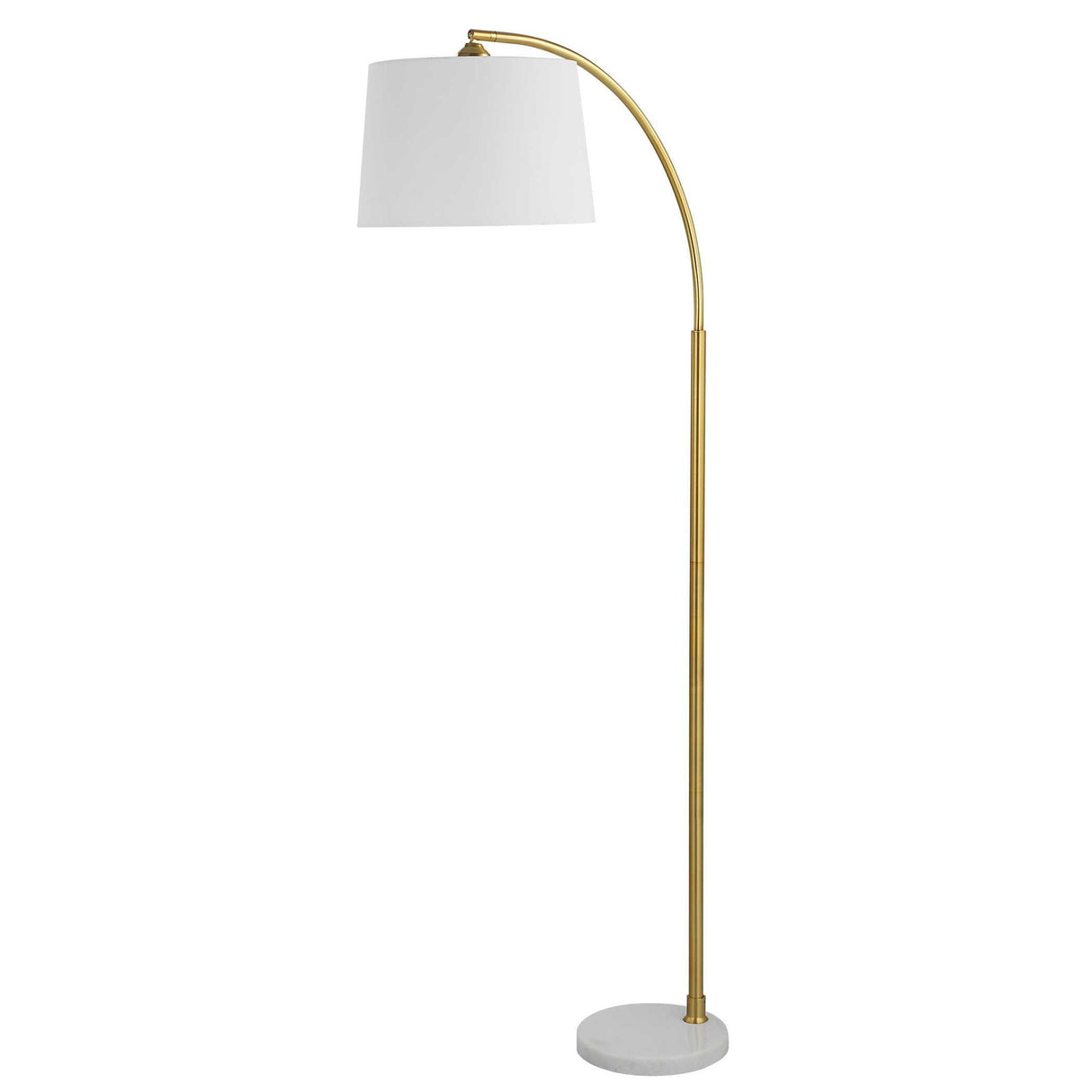 Floor Lamp - Gold & White