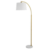 Floor Lamp - Gold & White