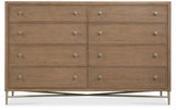 Sonnet - Eight-Drawer Dresser - Dark Gray