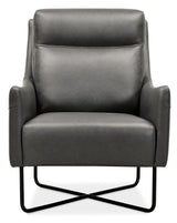 CC - Efron Club Chair With Black Metal Base