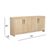 Trifecta - Server - Driftwood Cerused Oak
