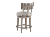 Malibu - Cliffside Swivel Upholstered Counter Stool - Brown, Light