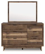Chirason - 3 Pc. - Full Panel Storage Bed, Dresser And Mirror - Brown