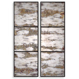 Rahila - Antiqued Mirror, Set Of 2 - Black