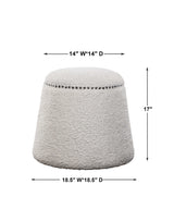 Gumdrop - Ottoman - White
