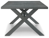 Elite Park - Gray - Rect Dining Table W/Umb Opt