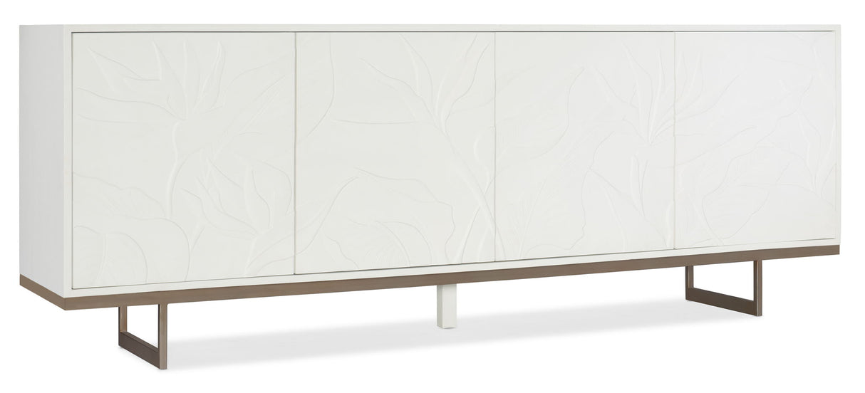 Melange - Passerine 4-Door Credenza - White