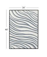 Ripples Canvas Art - White