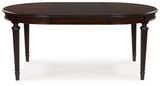 Lavinton - 8 Pc. - Dining Room Extension Table, 6 Side Chairs, Server - Brown
