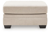 Mandi Point - Oversized Accent Ottoman - Marble