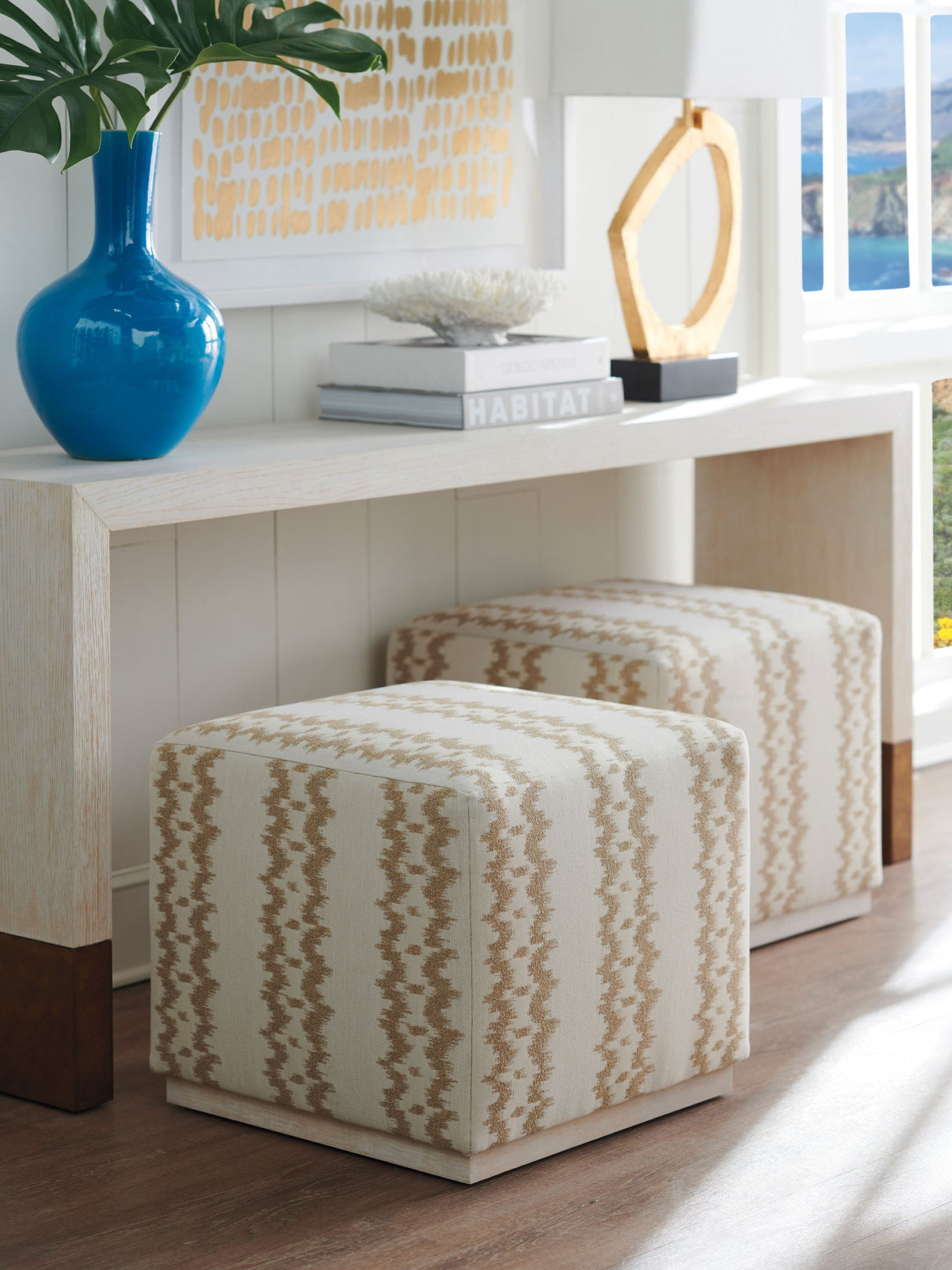 Barclay Butera Upholstery - Colby Ottoman - Beige