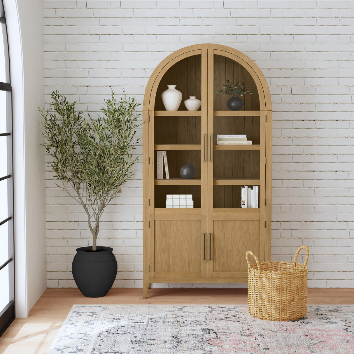 Fynn - Display Cabinet - Blonde Tan