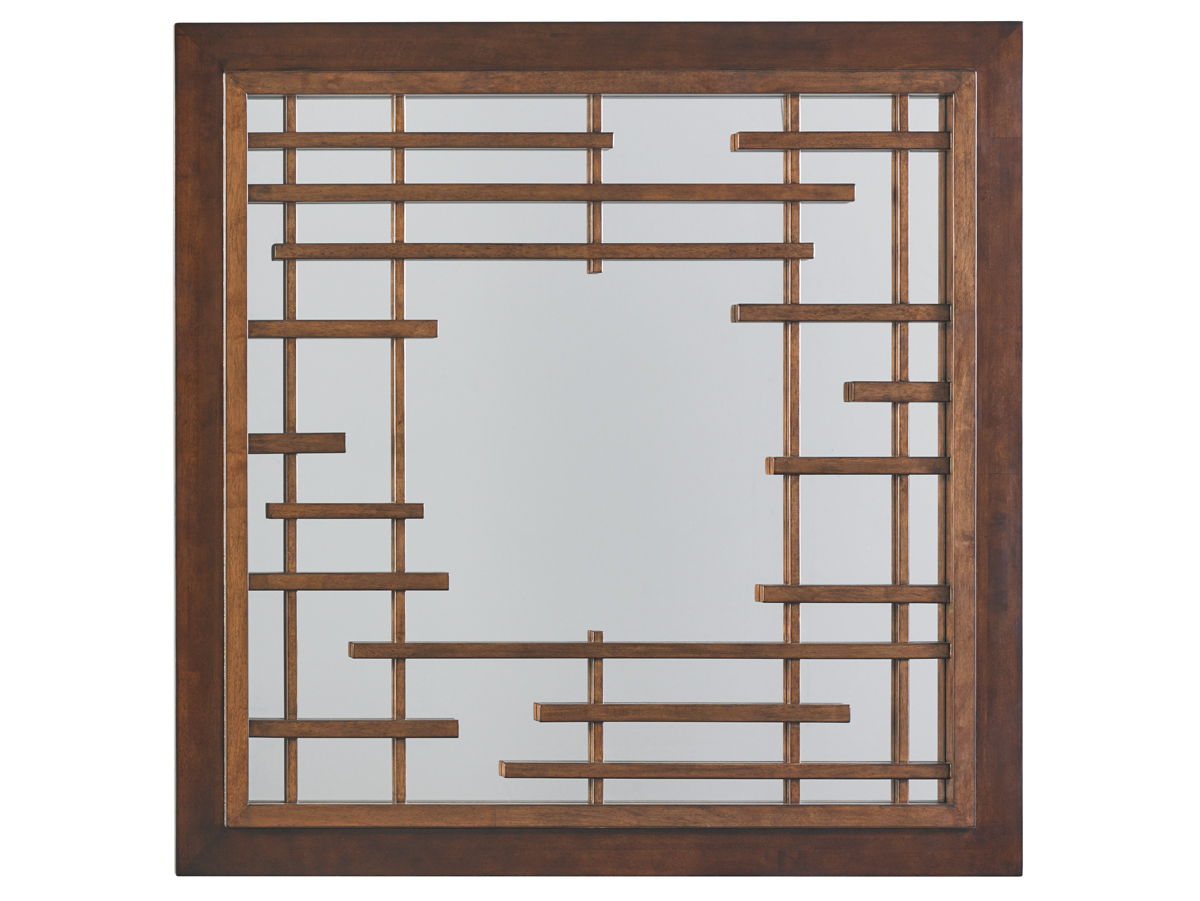Island Fusion - Mikasa Square Mirror - Dark Brown