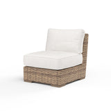 Havana - Armless Club, With Self Welt - Canvas Flax / Dark Brown