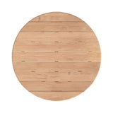Natural Teak - 56" Round Dining Table - Light Brown
