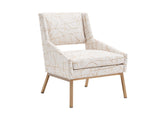 Kitano - Amani Upholstered Chair With Bright Brass Base - White