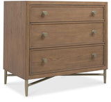 Sonnet - Three-Drawer Nightstand - Dark Gray