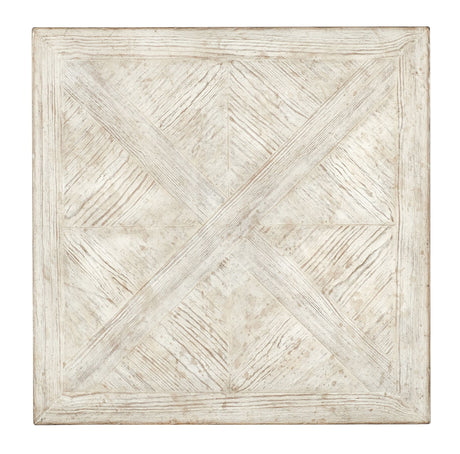 Commerce And Market - Block Buster End Table - White