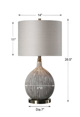 Hedera - Textured Table Lamp - Ivory