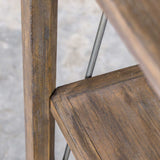 Delancey - Weathered Oak Etagere - Brown, Dark