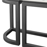 Malibu - Console Table - Black / White