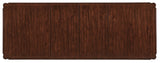 Charleston - Rectangle Leg Dining Table With 2-22" leaves - Dark Brown