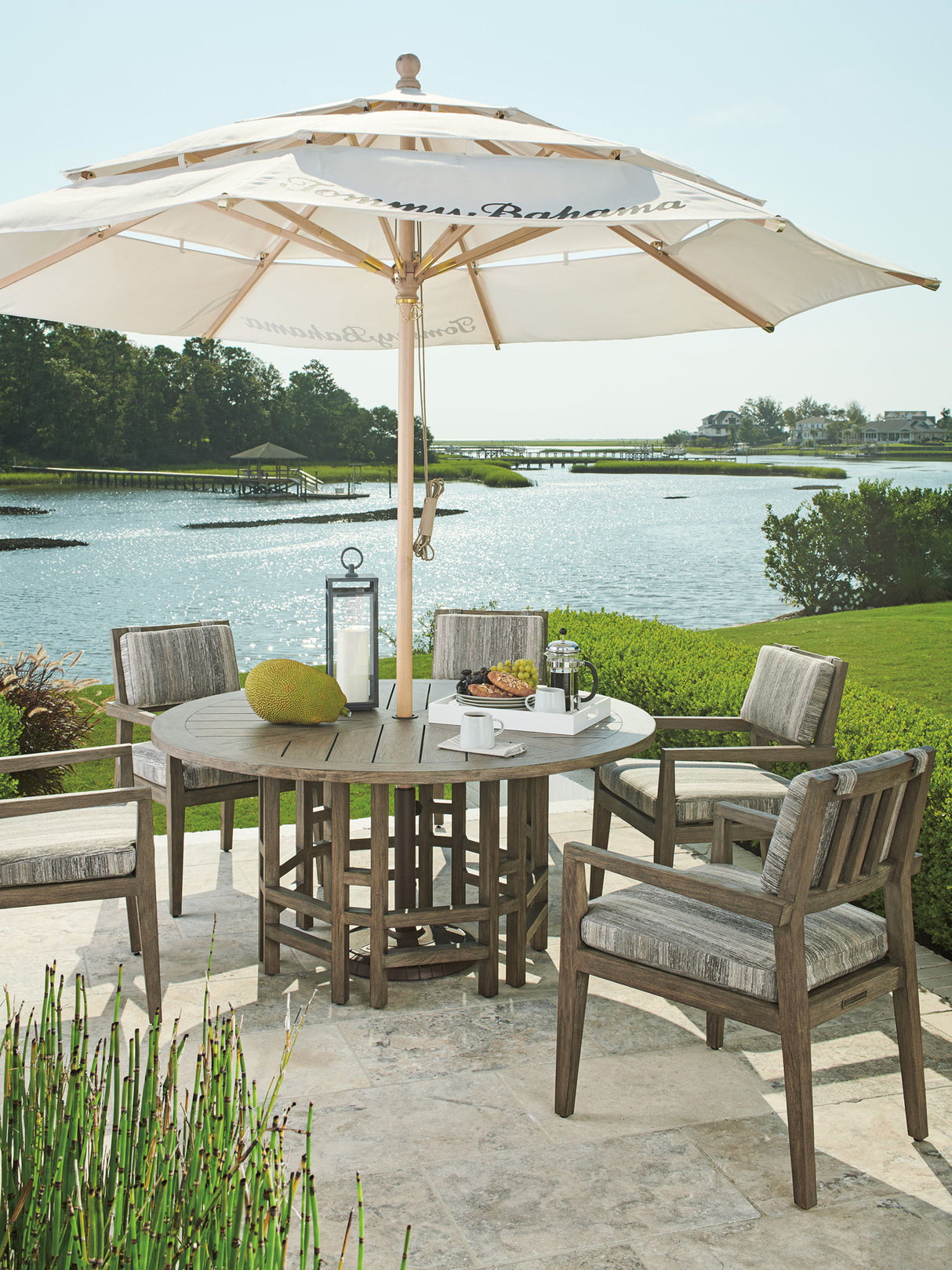 Alfresco Living - Umbrella Canvas - White
