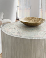 Serenity - Swale Round Side Table - White