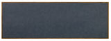 Melange - Geneva Accent Drawer Chest - Blue / Medium Walnut