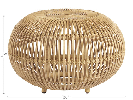 Escape - Small Rattan Scatter Table - Light Brown