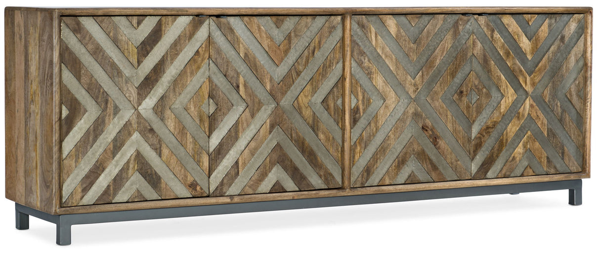 Commerce And Market - 4-Door Entertainment Console