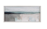 Moody Coast I Framed Art - Light Blue