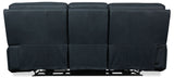 MS - Riverton Power Sofa With Power Headrest And Lumbar - Black