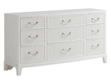 Avondale - Silver Lake Triple Dresser - White
