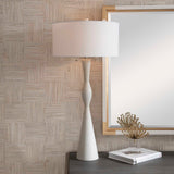 Sharma - Stone Table Lamp - White