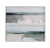 Moody Coast Framed Print (Set of 2) - Pearl Silver